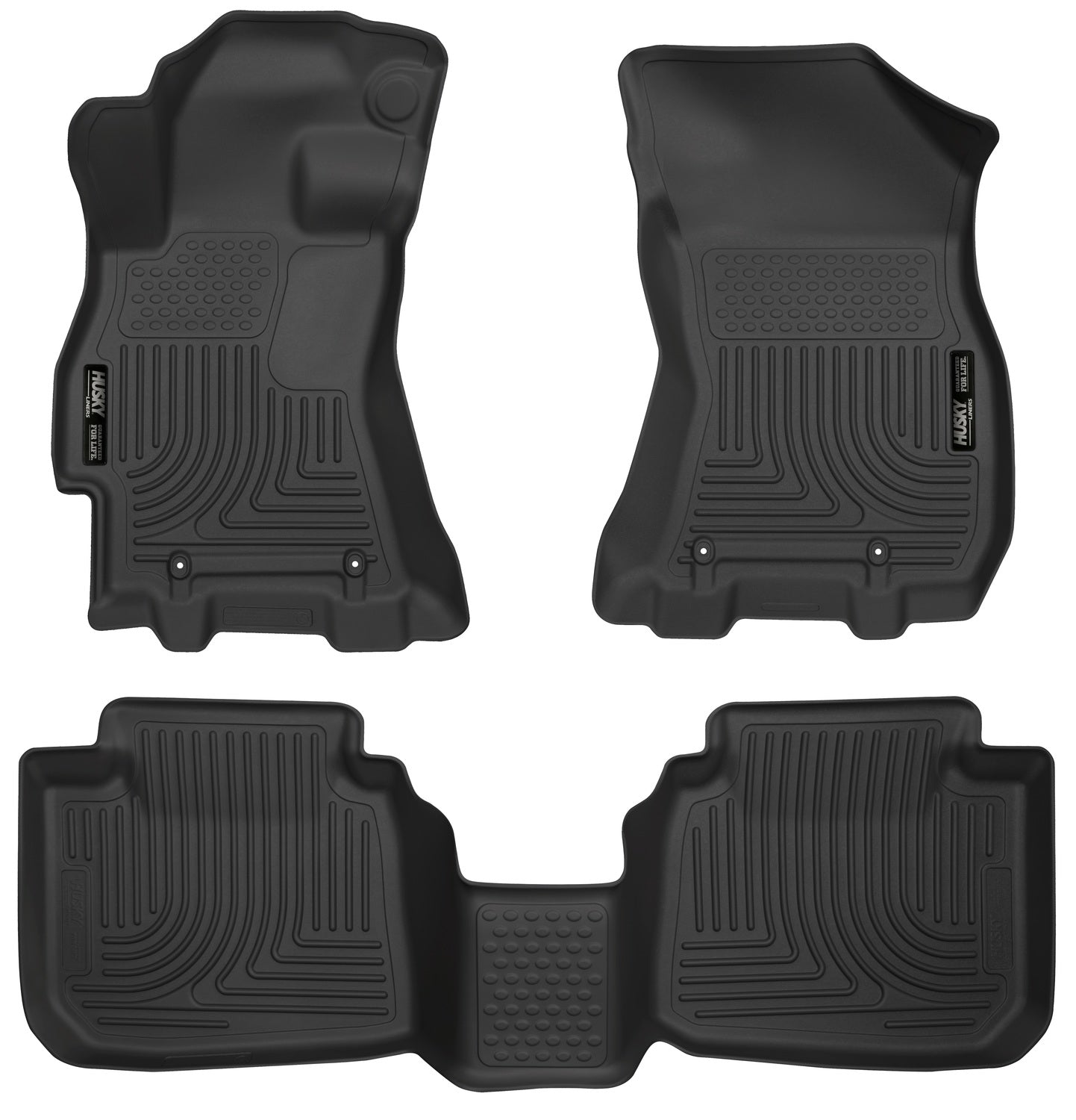 Weatherbeater Front & 2nd Seat Floor Liners For 2015-2019 Legacy/Outback Husky Liners