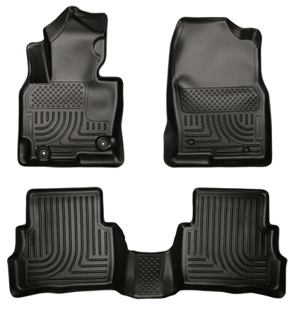 Weatherbeater Front & 2nd Seat Floor Liners For 2013-2016 CX-5 Husky Liners