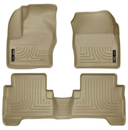 Weatherbeater Front & 2nd Seat Floor Liners For 2013-2019 C-Max/Escape Husky Liners