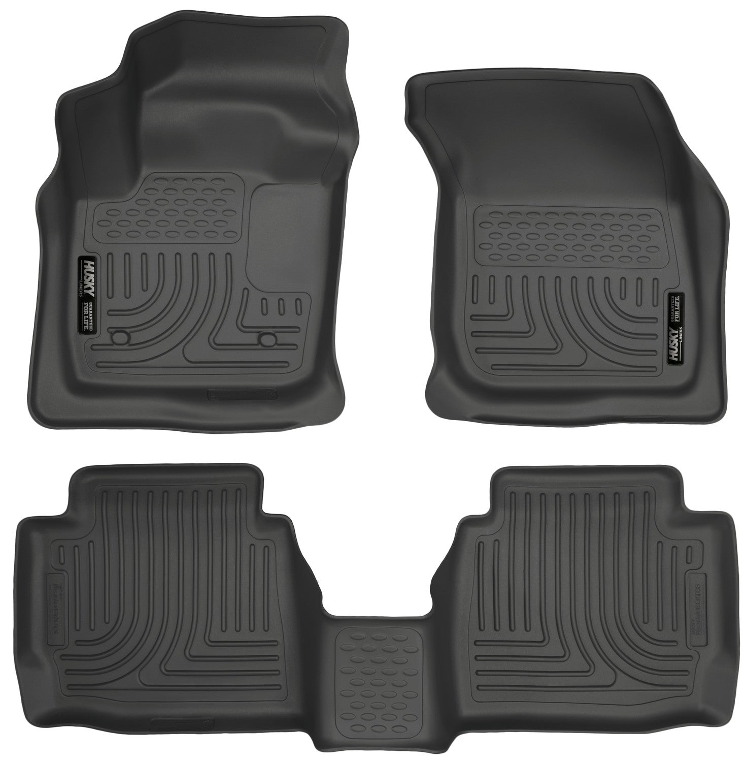 Weatherbeater Front & 2nd Seat Floor Liners For 2013-2016 Fusion/MKZ Husky Liners