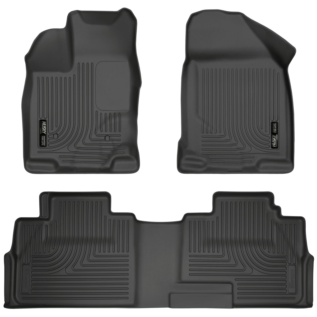 Weatherbeater Front & 2nd Seat Floor Liners For 2007-2015 Edge/MKX Husky Liners