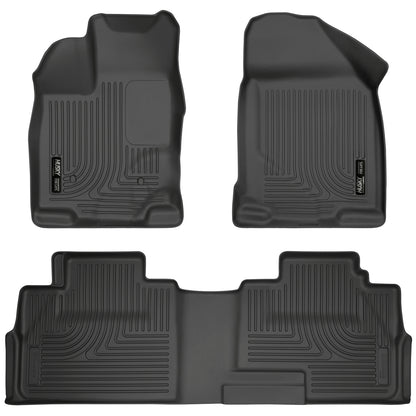 Weatherbeater Front & 2nd Seat Floor Liners For 2007-2015 Edge/MKX Husky Liners