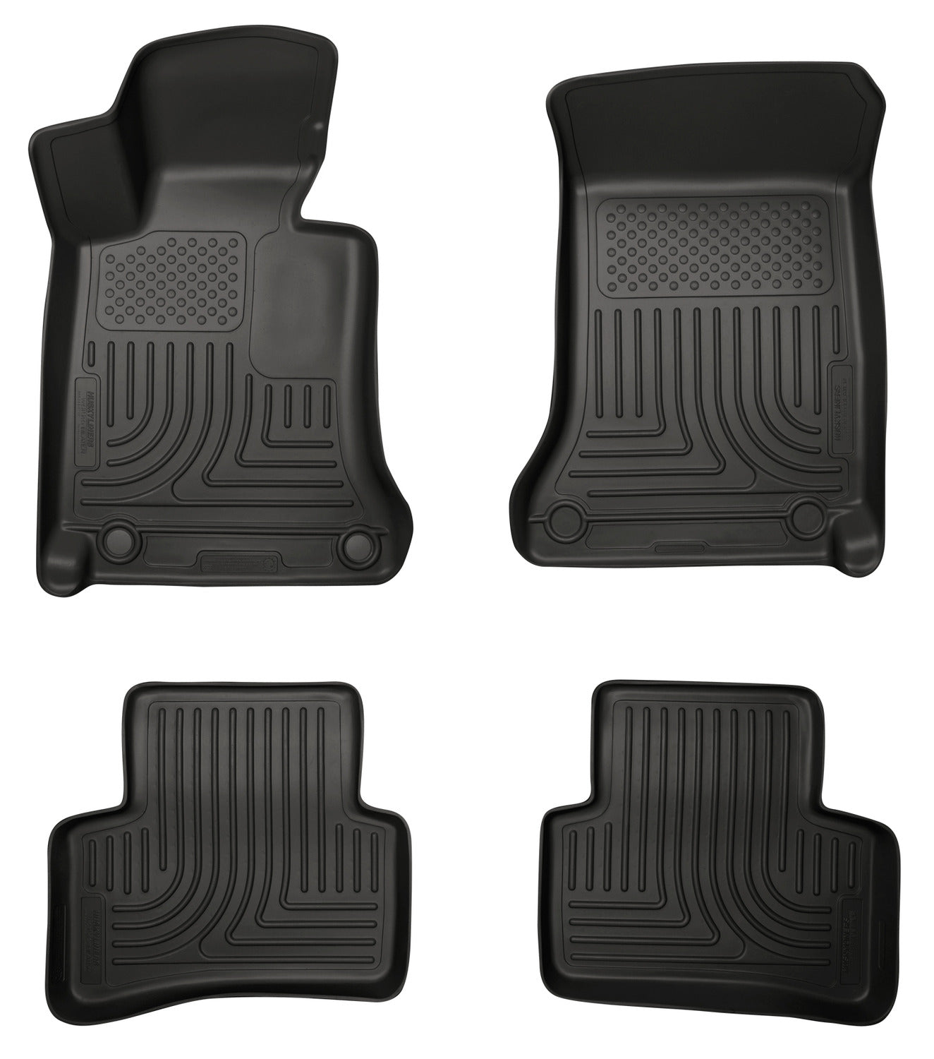 Weatherbeater Front & 2nd Seat Floor Liners For 2008-2014 C300/C250/C350 Husky Liners