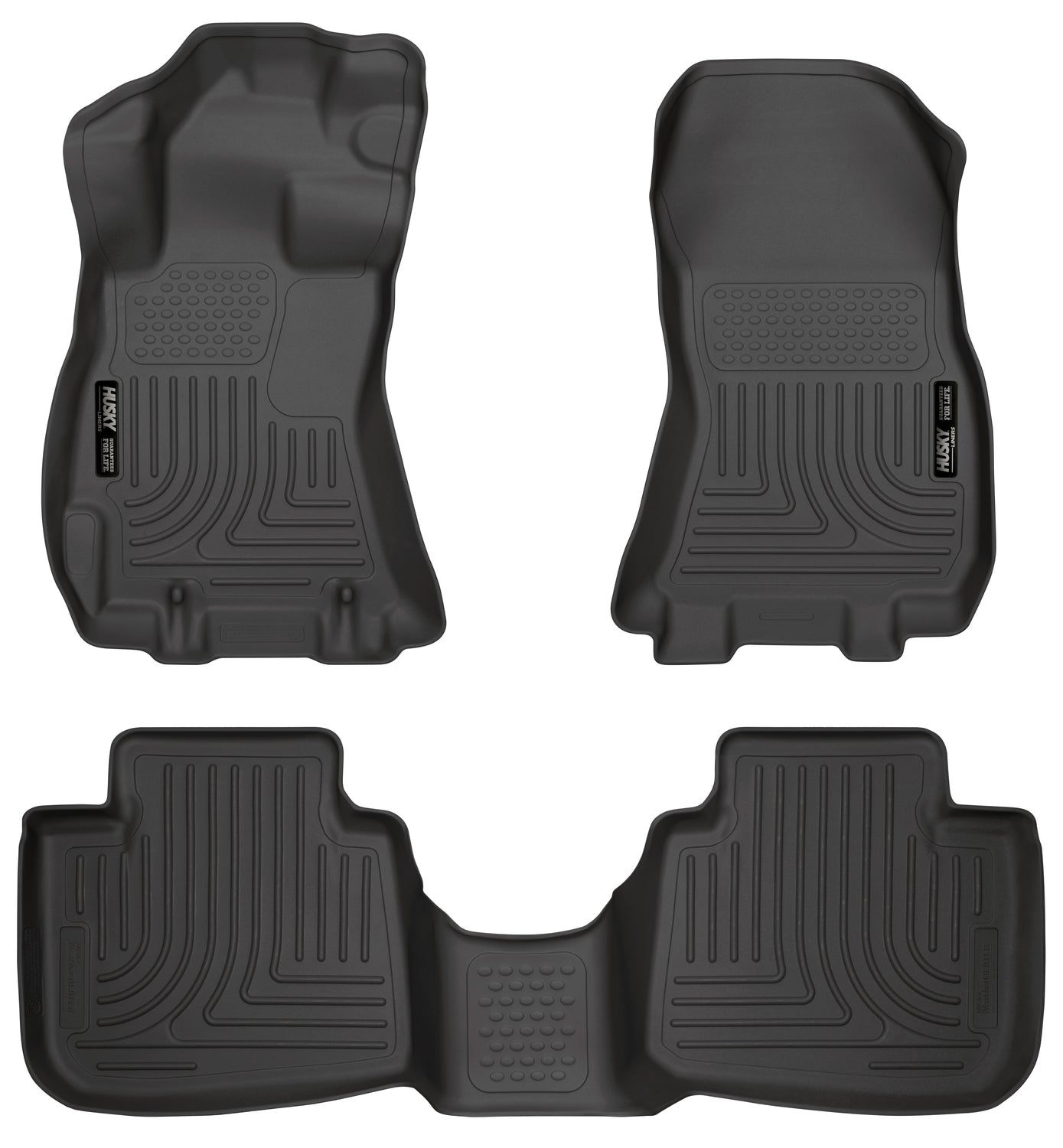 Weatherbeater Front & 2nd Seat Floor Liners For 2013-2014 Legacy/Outback Husky Liners