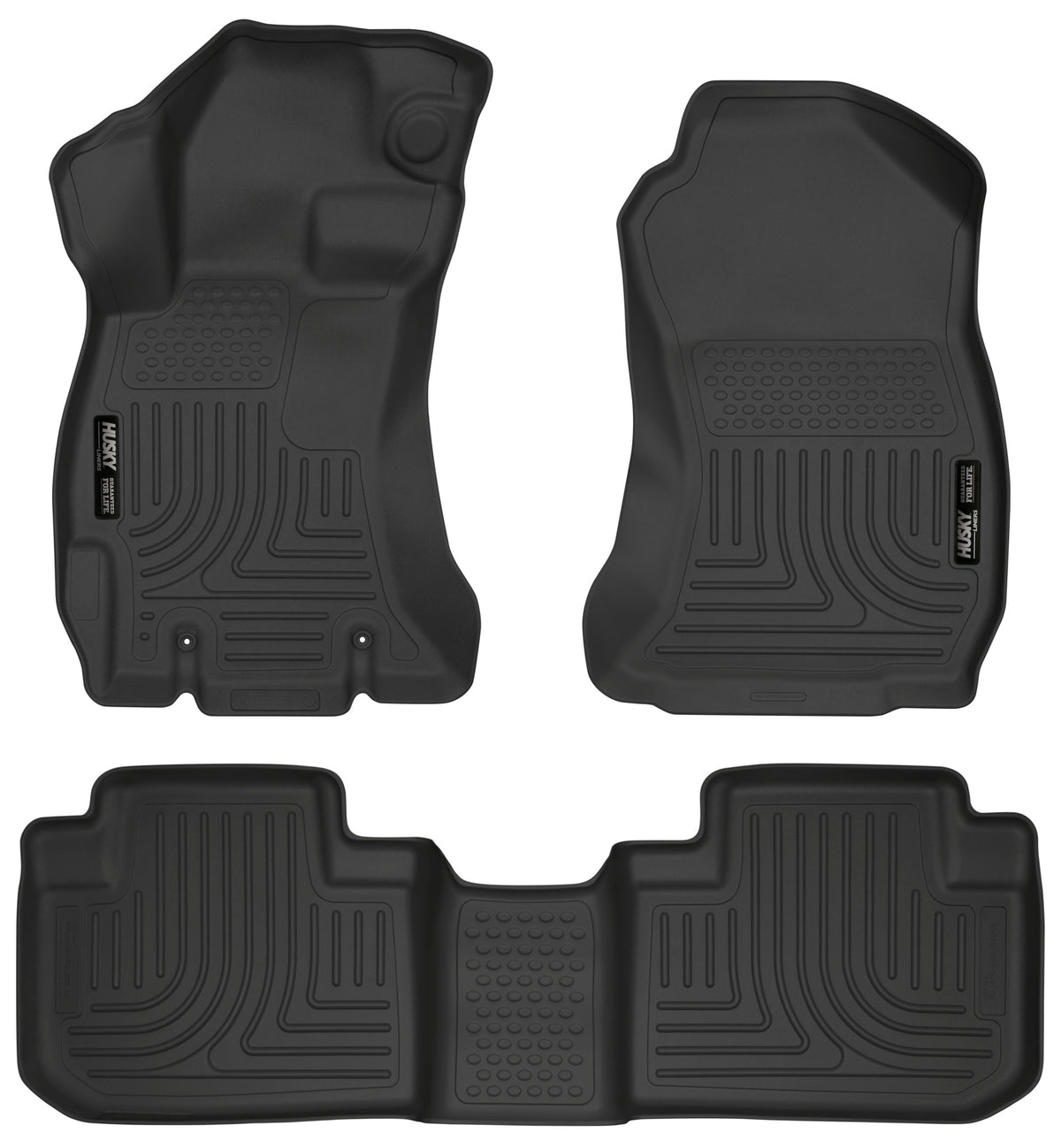 Weatherbeater Front & 2nd Seat Floor Liners For 2014-2018 Forester Husky Liners