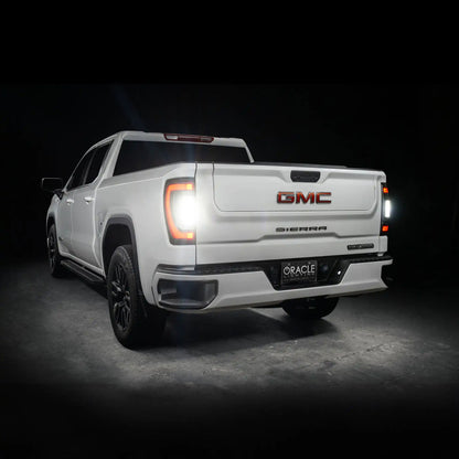 Oracle 19-23 GMC Sierra Black Series Flush Style LED Tail Lights - Factory Halogen