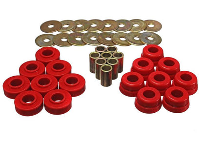 Energy Suspension GM Body Mount Set W/Hardware - Red