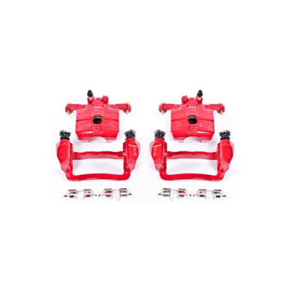 Power Stop 05-06 Saab 9-2X Rear Red Calipers w/Brackets - Pair