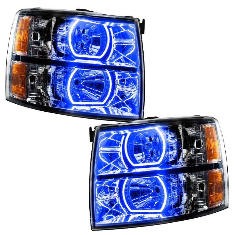 Oracle 07-13 Chevy Silverado SMD HL - Black - Square Style - w/ Simple Controller