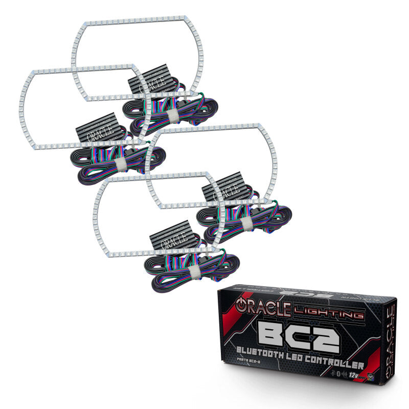 Oracle Chevy Silverado 14-15 Halo Kit Projector Style - ColorSHIFT w/ BC1 Controller