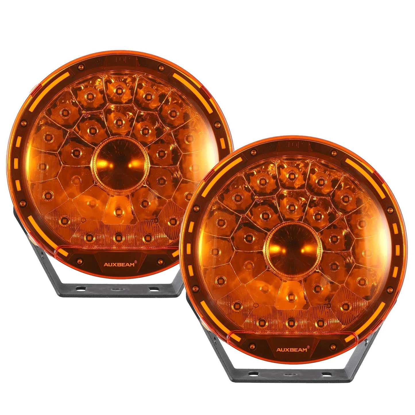 (2pcs/set) 9 INCH 270W 37776LM 360-PRO Series Custom Lens Offroad LED Driving Lights+Amber/Black Covers(Optional) for JEEP WRANGLER JL JK TJ