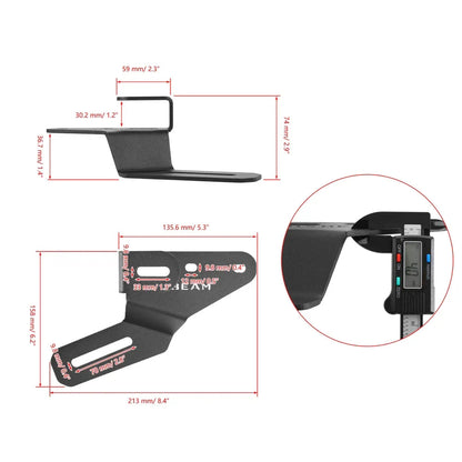 (2pcs/set) Dual A-Pillar Pods Light Mount Brackets for Ford Bronco 2021-2025