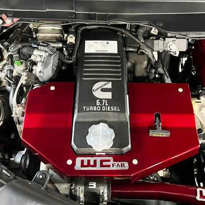 Wehrli 10-23 Cummins Fabricated Aluminum Engine Cover - Candy Teal