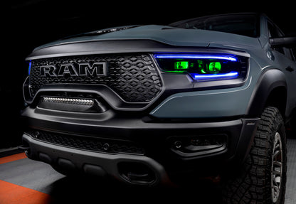 Oracle 19-21 RAM 1500 RGB Headlight Demon Eye Kit - LED Projector - w/o Controller