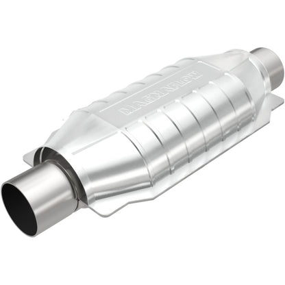MagnaFlow Univ Cat Conv 2.25in Inlet/Outlet Ctr/Ctr Oval 12in Body L x 6.5in W x 16in Overall L