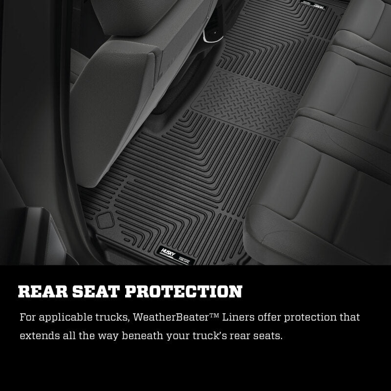 Husky Liners 10 Dodge Ram 2500/3500 Ext Cab WeatherBeater Black 2nd Seat Floor Liners