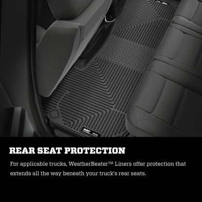 Husky Liners 10 Dodge Ram 2500/3500 Ext Cab WeatherBeater Black 2nd Seat Floor Liners