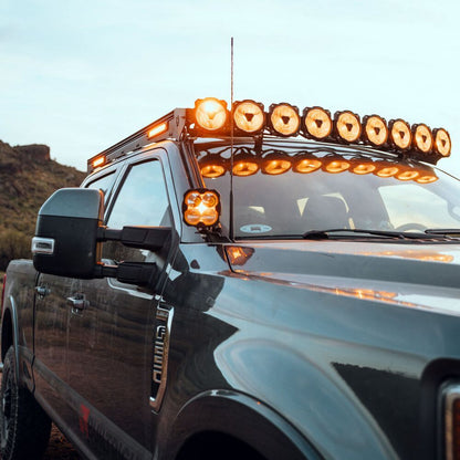 Platform One Roof Rack with 360 Degree Lighting (2017-2025 Ford Super Duty Truck) KC HiLiTES