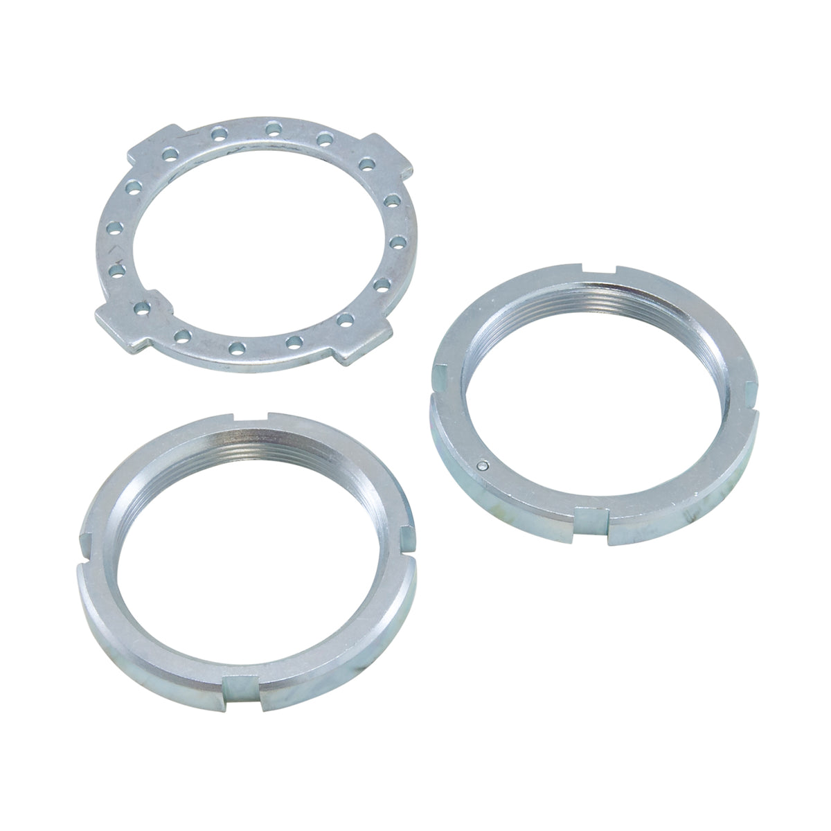 Dana 50/60 Spindle Nut Kit Replacement D50('81&Newer)+D60 Spindle Nut Kit 2 Nuts + Washer 2-16 Threads Yukon Gear