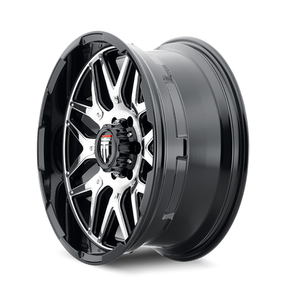Grind AT151 Gloss Black Machined 20X9 Off Road Wheels American Truxx