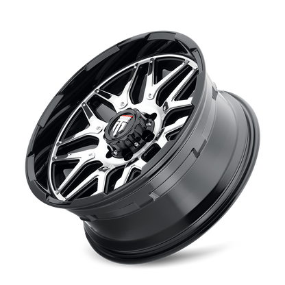 Grind AT151 Gloss Black Machined 20X9 Off Road Wheels American Truxx