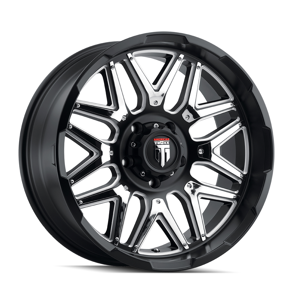 Grind AT151 Matte Black Milled 20X9 Off Road Wheels American Truxx