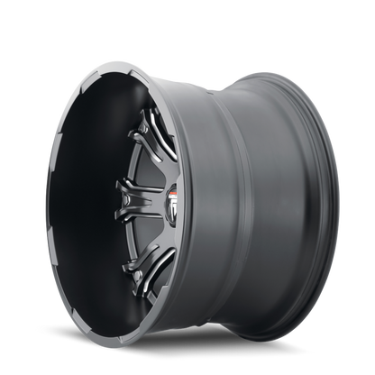 Bomb AT154 Satin Black Milled 20X12 Off Road Wheels American Truxx