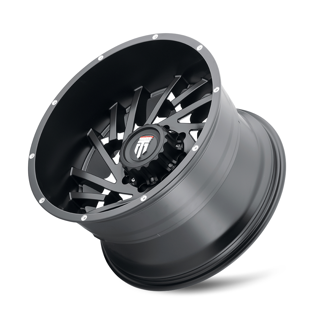 Web AT161 Satin Black Milled 20X10 Off Road Wheels American Truxx