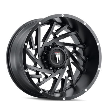 Web AT161 Satin Black Milled 20X12 Off Road Wheels American Truxx
