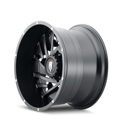 Web AT161 Satin Black Milled 20X12 Off Road Wheels American Truxx