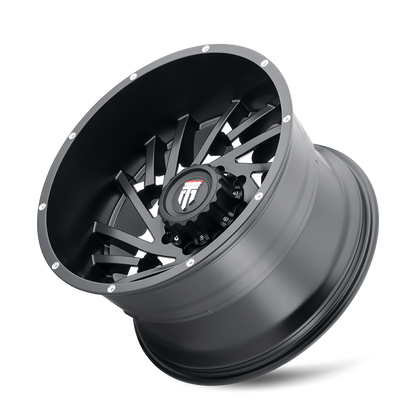 Web AT161 Satin Black Milled 20X12 Off Road Wheels American Truxx