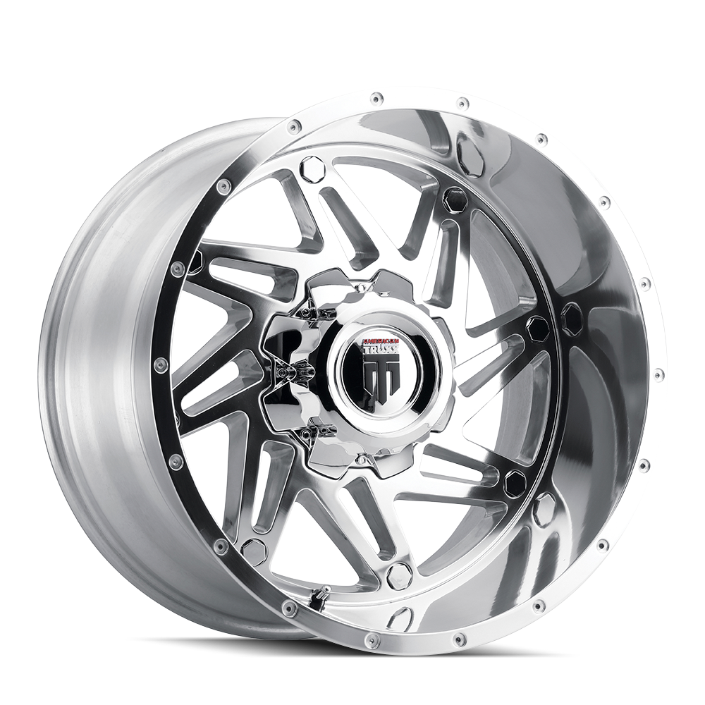 Warrior AT165 Polished 22X14 Off Road Wheels American Truxx