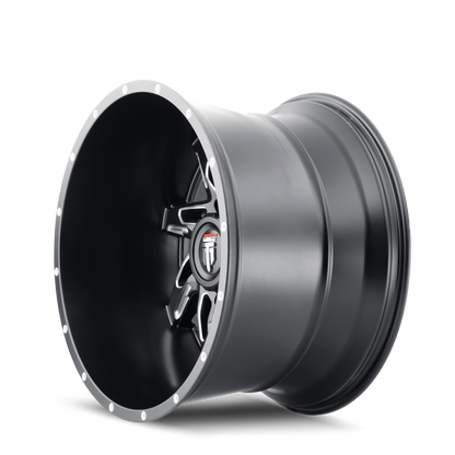 Spyder AT183 Satin Black Milled 20X10 Off Road Wheels American Truxx
