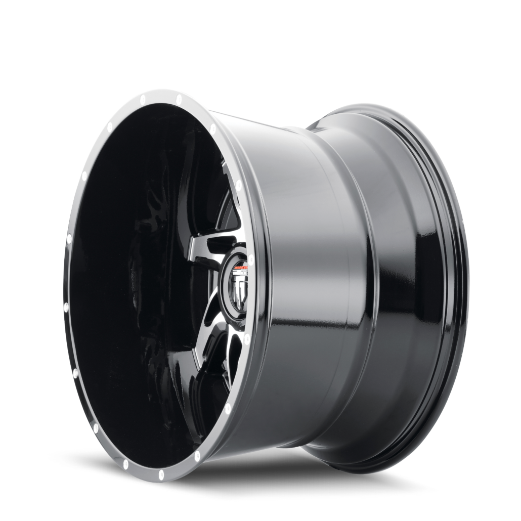Spyder AT183 Gloss Black Machined 22X14 Off Road Wheels American Truxx