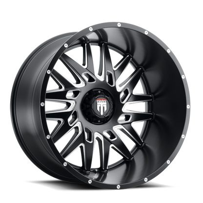 DNA AT184 Satin Black Milled 20X9 Off Road Wheels American Truxx