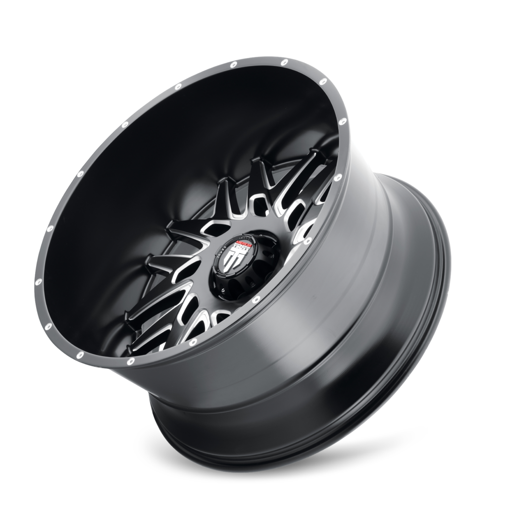 DNA AT184 Satin Black Milled 20X9 Off Road Wheels American Truxx