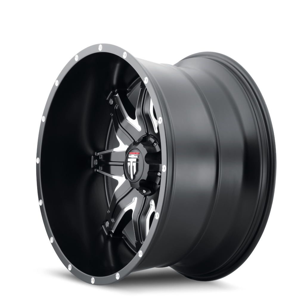 Lonestar AT185 Satin Black Milled 20X10 Off Road Wheels American Truxx