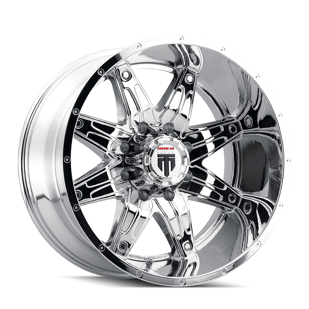 Lonestar AT185 Chrome 20X10 Off Road Wheels American Truxx