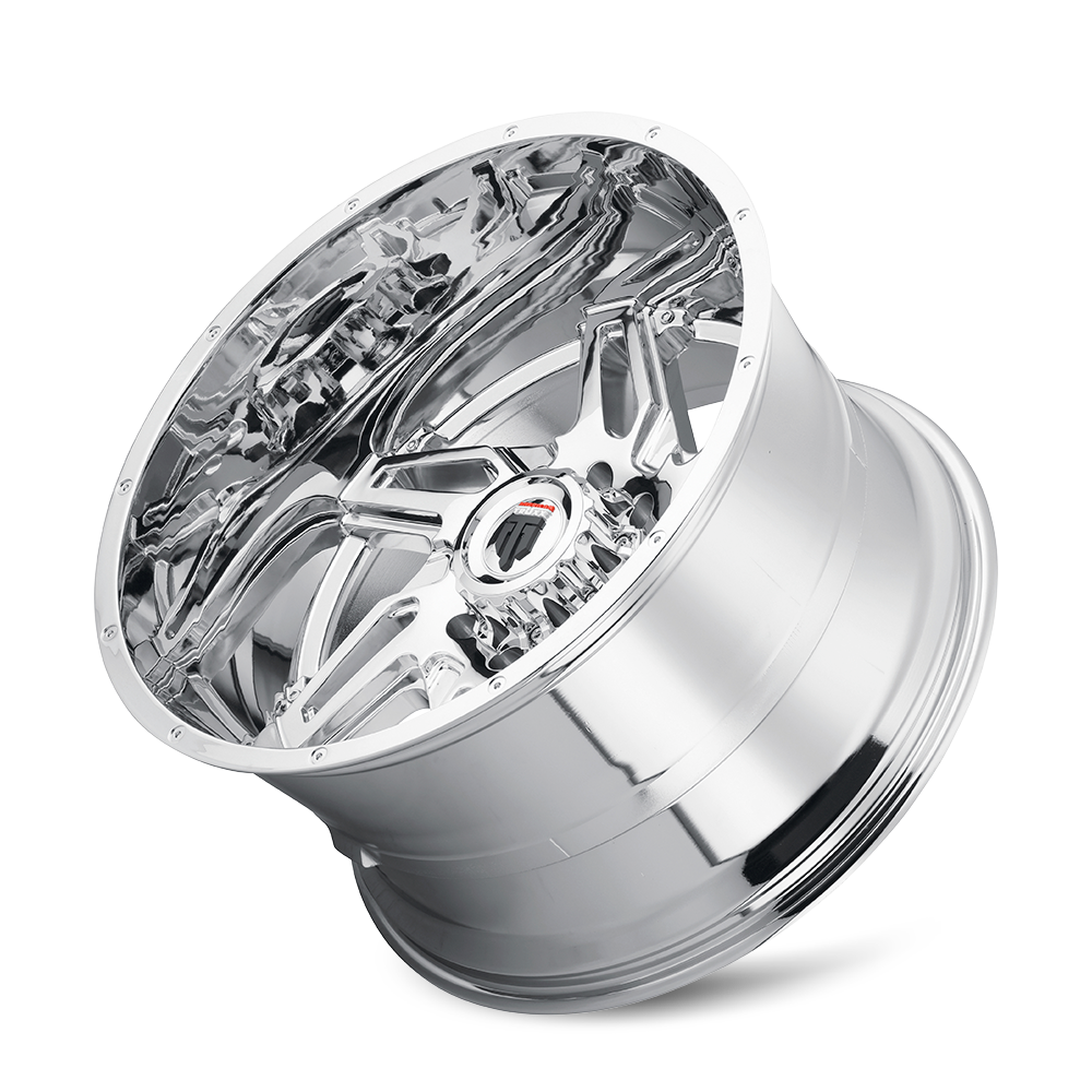 Spurs AT186 Chrome 22X12 Off Road Wheels American Truxx
