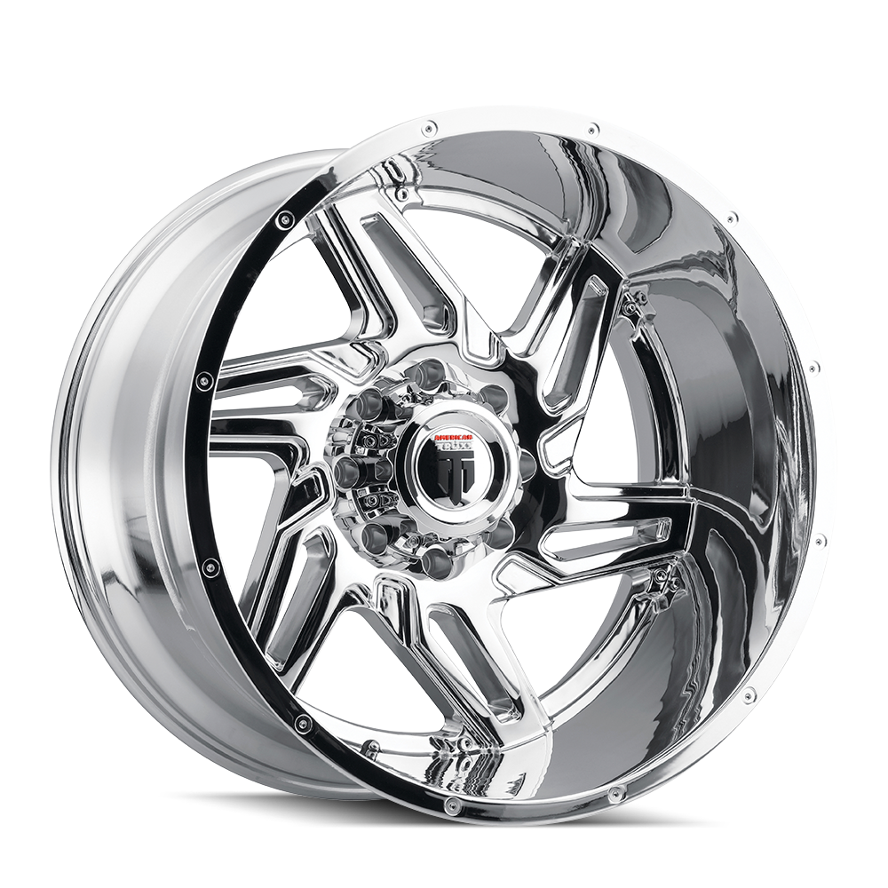 Spurs AT186 Chrome 24X14 Off Road Wheels American Truxx