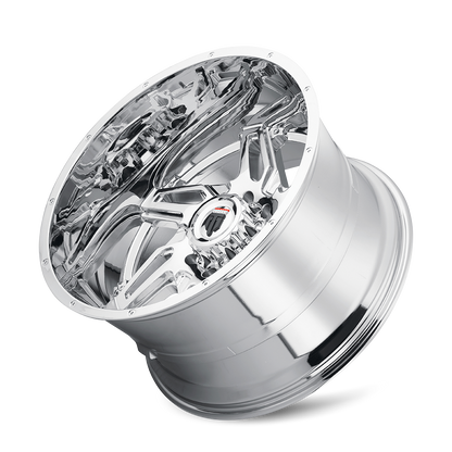 Spurs AT186 Chrome 24X14 Off Road Wheels American Truxx
