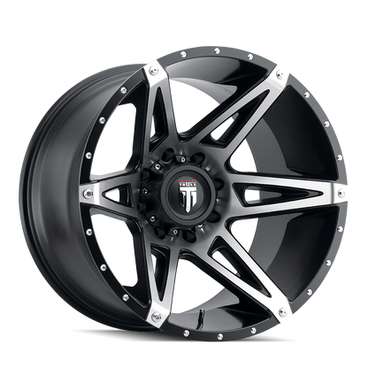 Kutz AT1902 Gloss Black Machined 22X14 6-135 -76MM 106.1MM Off Road Wheels American Truxx