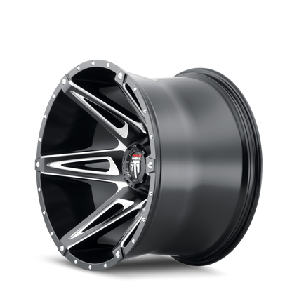 Kutz AT1902 Gloss Black Milled 20X9 Off Road Wheels American Truxx
