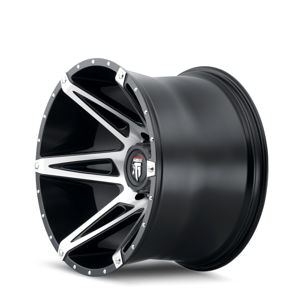 Kutz AT1902 Gloss Black Machined 20X9 Off Road Wheels American Truxx