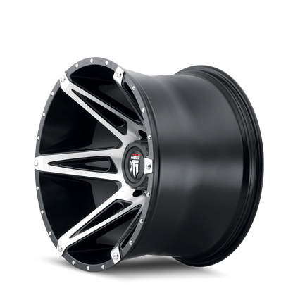 Kutz AT1902 Gloss Black Machined 20X9 Off Road Wheels American Truxx