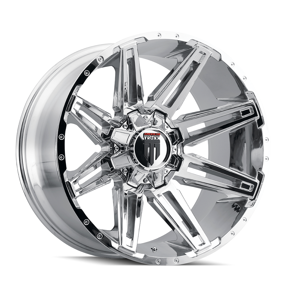 Boom AT1903 Chrome 20X9 Off Road Wheels American Truxx
