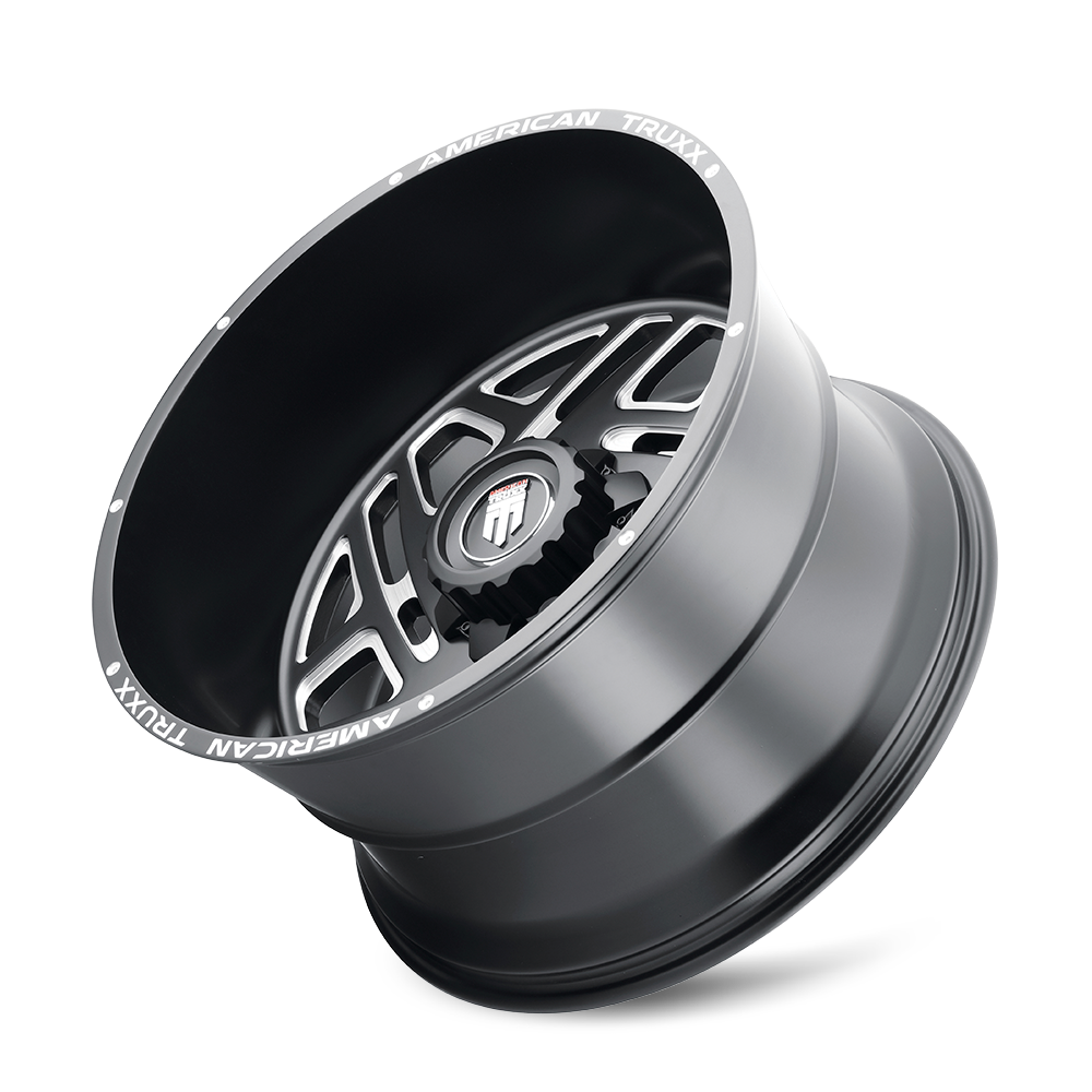 Cosmos AT1904 Satin Black Milled 20X12 Off Road Wheels American Truxx