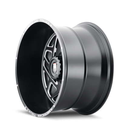 Cosmos AT1904 Gloss Black Milled 24X14 6-139.7 -76MM 106.1MM Off Road Wheels American Truxx