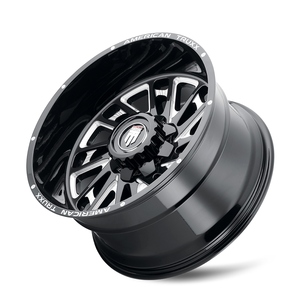 Blade AT1905 Gloss Black Milled 20X10 Off Road Wheels American Truxx
