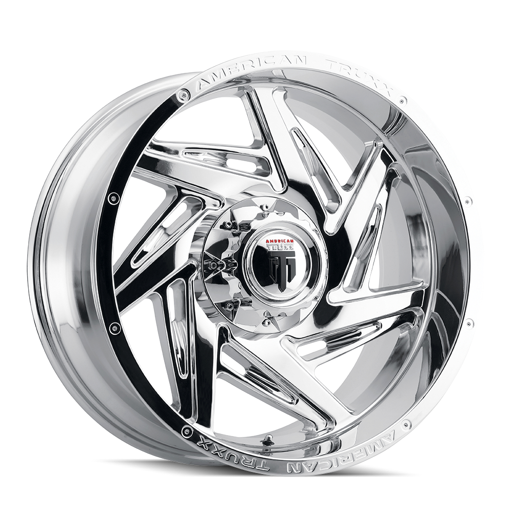 Spiral AT1906 Chrome 20X10 Off Road Wheels American Truxx